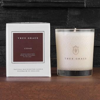 Glass Classic Candle Cedar