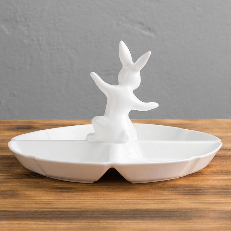 Менажница Кролик-озорник Serving Dish Naughty Rabbit