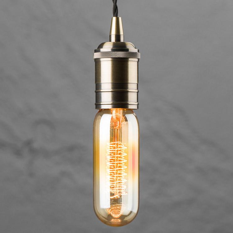 Лампа накаливания Эдисон Трубка Винт E27 60 Вт, золотая колба Edison Tube Gold Screw E27 60W