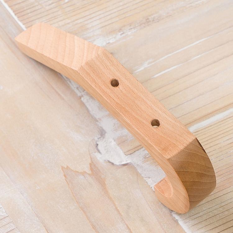 Двухрожковый деревянный крючок Wood Single Coat Hook
