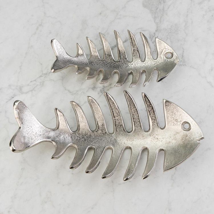 Набор из двух сервировочных блюд для фруктов Рыбные скелеты Set Of 2 Fruits Baskets Fish Skeleton