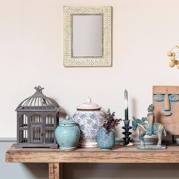 Цилиндрическая ваза с цветочным узором Flowery Vase Cylinder