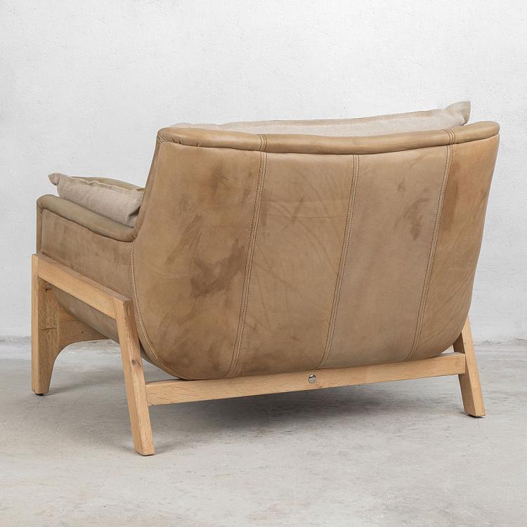 Кресло Вуднест, обратная стежка дисконт1 F302 Woodnest 1 Seater With Reverse Stitch discount1