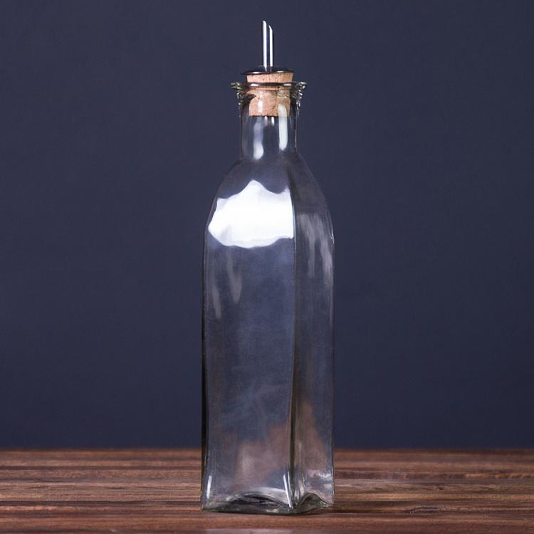 Набор из двух бутылок для масла и уксуса Бруклин состаренный металл Set Of 2 Brooklyn Oil And Vinegar Antic