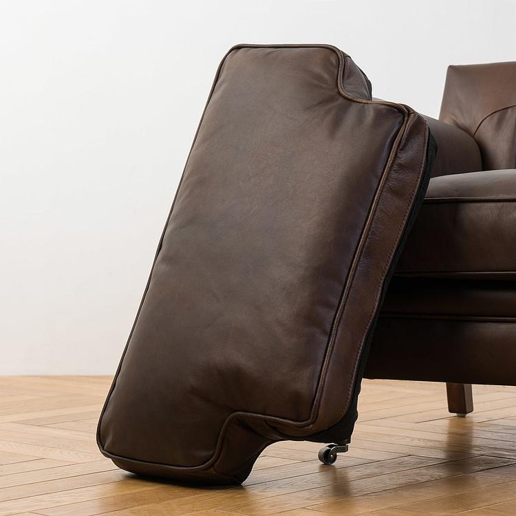 Кресло Джон, красно-коричневые ножки John Armchair, Red Brown Wood D