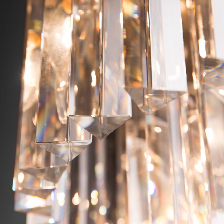 Накладная каскадная люстра Одеон с тремя кольцами Odeon Chandelier Flush 3 Rings