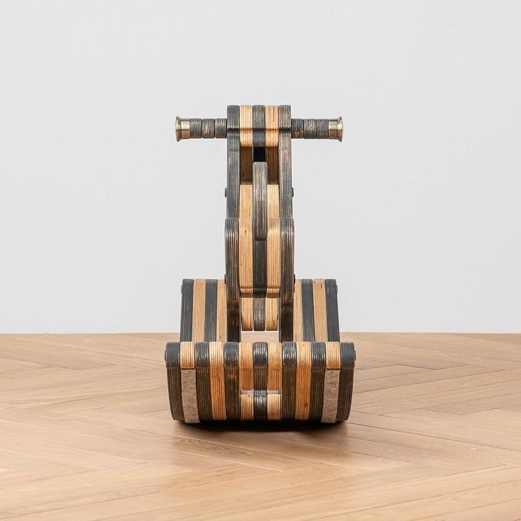 Тёмная детская качалка Обезьянка Monkey Rocking Chair Dark Oil