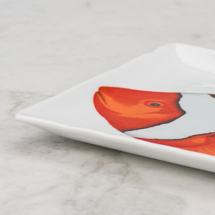 Прямоугольная сервировочная тарелка Средиземноморская диета Рыба-клоун Dieta Mediterranea Pagliaccio Rectangle Serving Plate