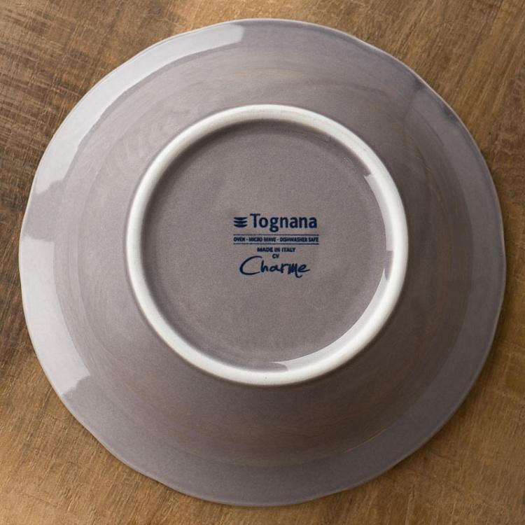 Туманно-серая салатница Старая Вена, S Vecchio Vienna Salad Bowl Small London Smoke