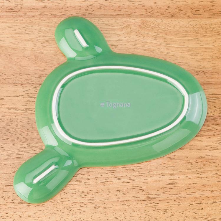 Зелёное сервировочное блюдо Пачи кактус Pachy Cactus Plate Dark Green