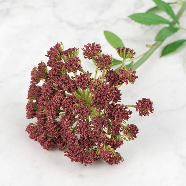 Искусственный цветок Анна Королевская светло-бордовая Anna Royal Branch Light Burgundy 62 cm