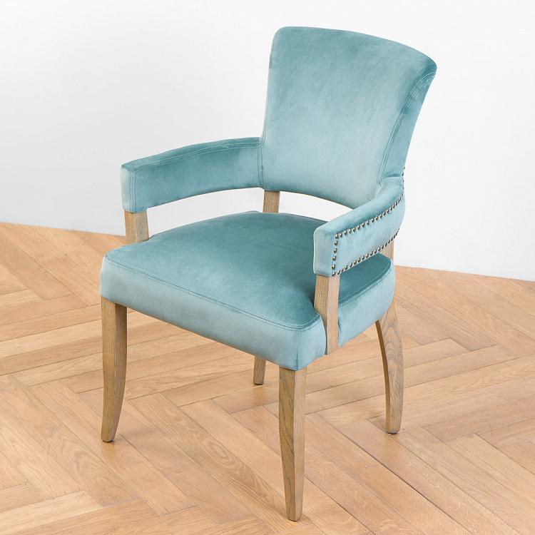 Стул Ньюпорт с подлокотниками, светлые ножки Newport Dining Chair, Oak Brown