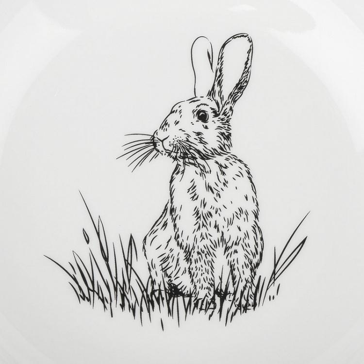 Глубокая тарелка Заяц на поляне Hare In The Meadow Deep Plate