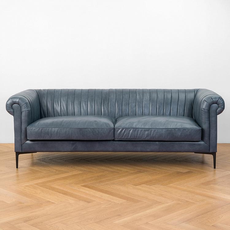 Трёхместный диван Вена Vienna 3 Seater, Black Matt Metal RM