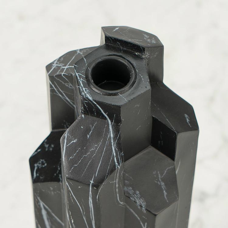 Подсвечник Геометрические блоки Geometric Blocks Tall Candle Holder Silver