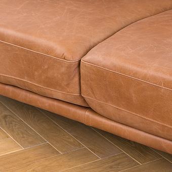 Трёхместный диван Rome 3 Seater натуральная кожа Chestnut Tan
