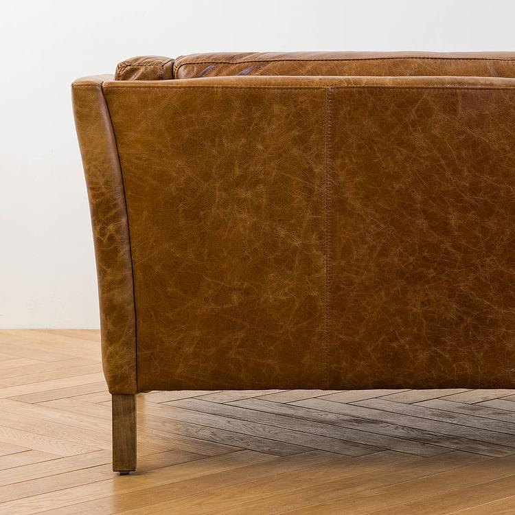 Двухместный диван Томми, светлые ножки Tommy 2 Seater, Light Brown Wood D