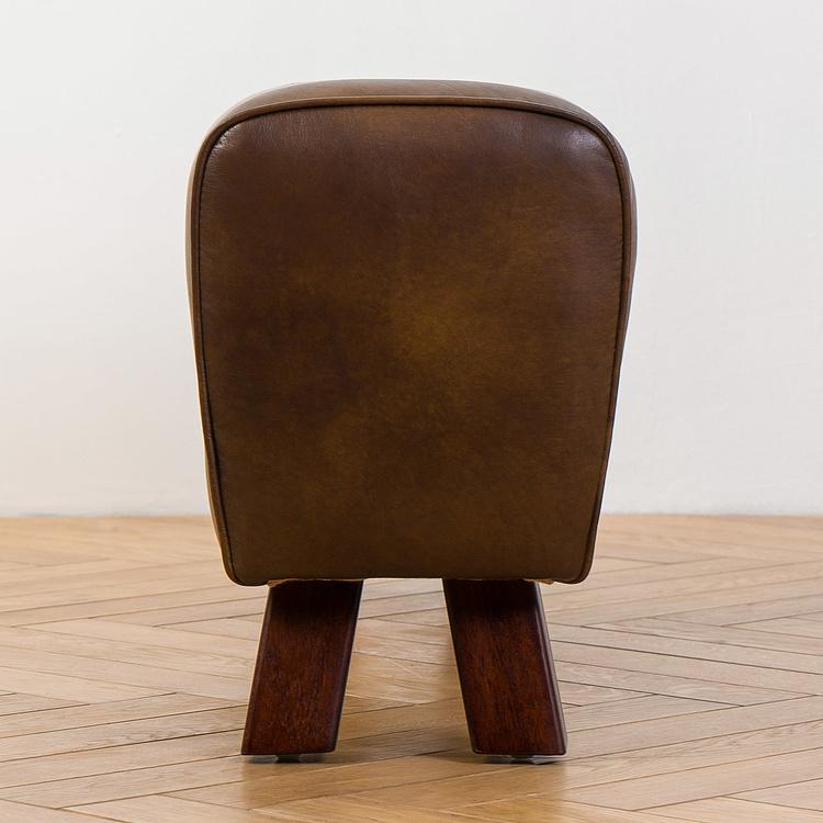 Скамейка Лас-Пальмас, красно-коричневые ножки Las Palmas Bench, Red Brown Wood D