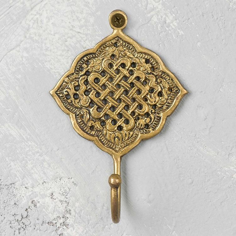 Крючок Танджавур в стиле бохо Thanjavur Solid Brass Boho Hook