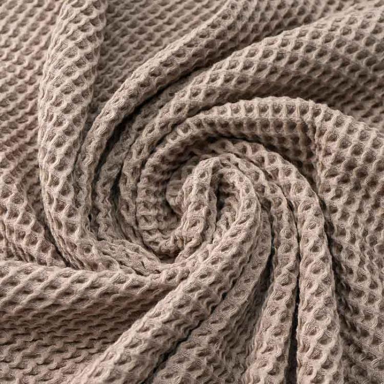 Дымчато-бежевое вафельное банное полотенце Модал 100x180 см Modal Waffle Body Towel Warm Grey 100x180 cm