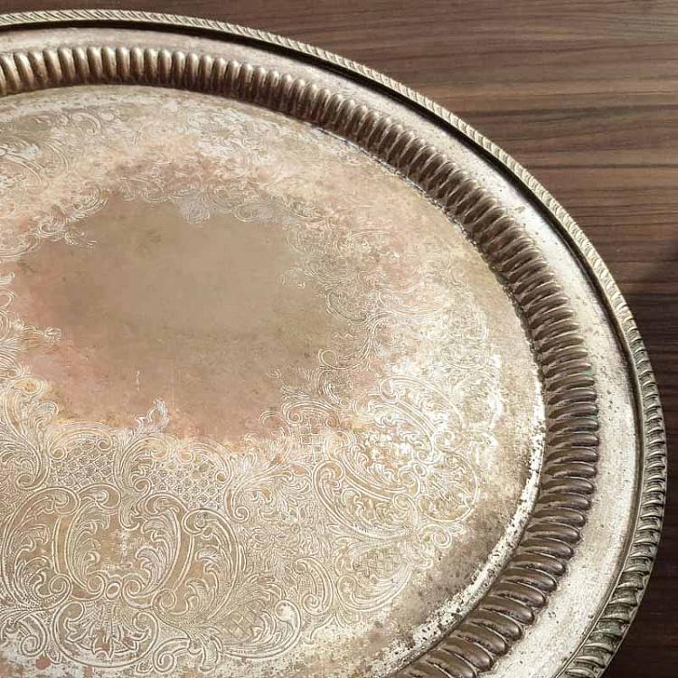 Винтажный серебряный поднос 7 Vintage Old Silver Plate 7