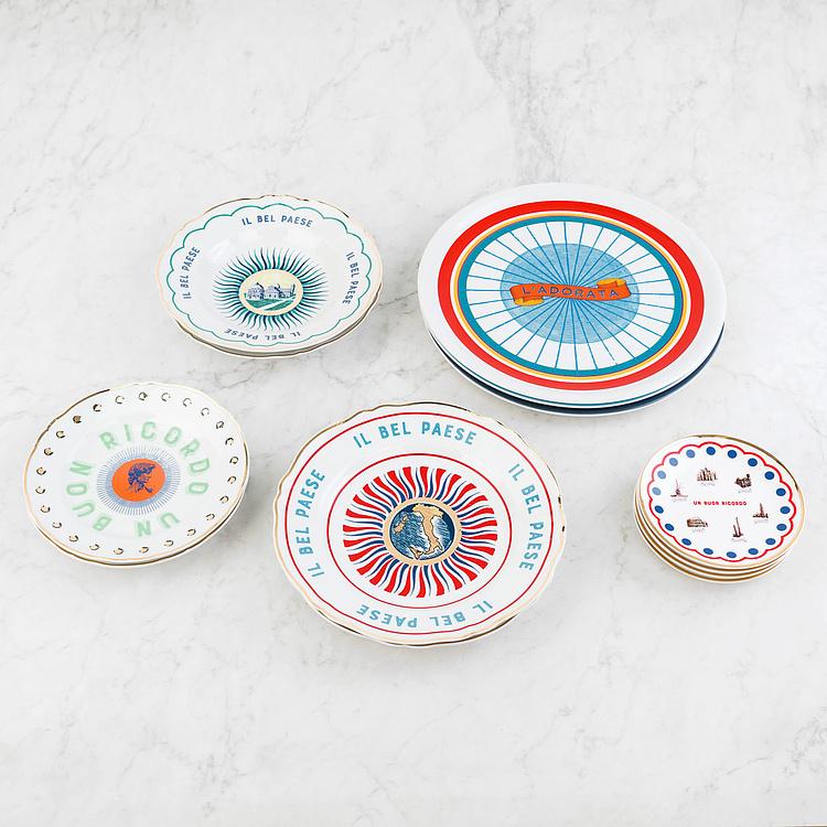 Тарелка для хлеба Хорошие воспоминания Памятники Un Buon Ricordo Bread Plate Monumenti