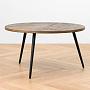 Журнальный стол Round Coffee Table Recycled Teak