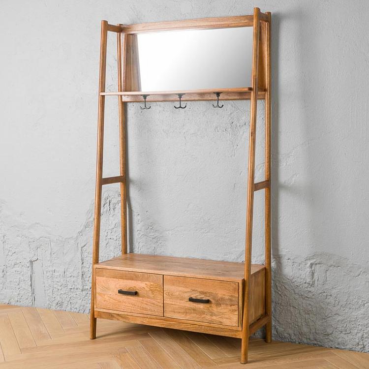 Напольная вешалка с ящиками Дева Deva Coat Hanger With Drawers