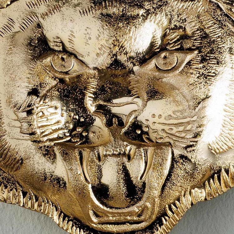 Подставка для мелочей в виде головы тигра Tiger Head Trinket Tray Gold