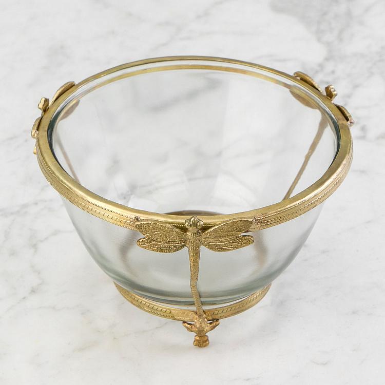 Подсвечник Стрекоза Dragonfly Glass Bowl