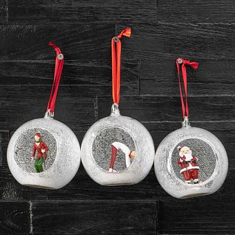 Set Of 3 Xmas Figurines 10 cm