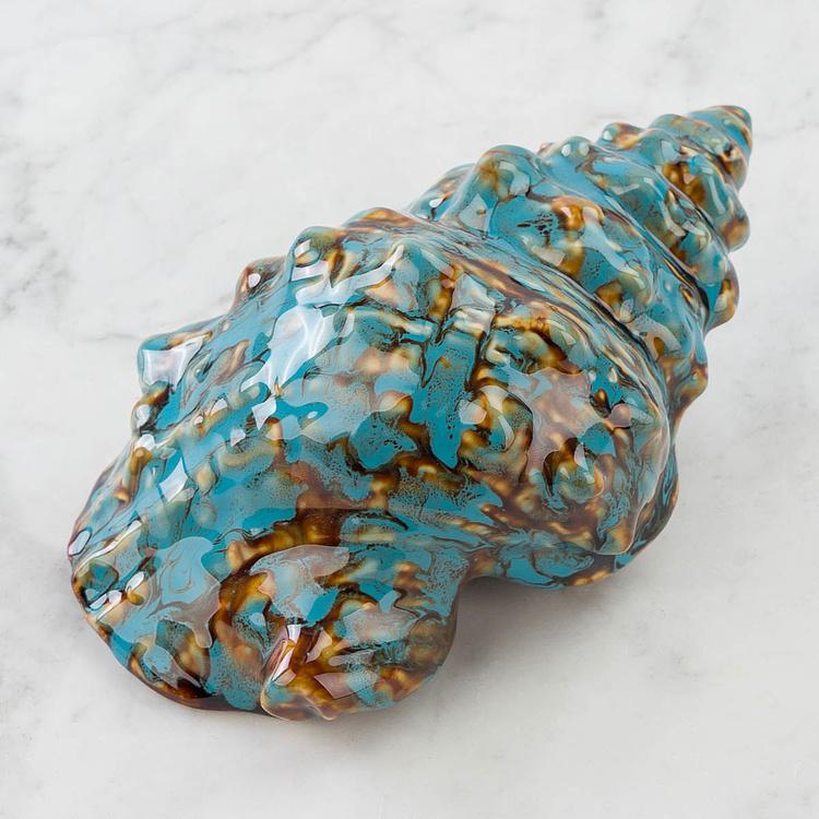 Статуэтка Синяя ракушка, M Decoration Shell Blue Medium