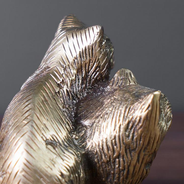 Статуэтка Два кота Two Cats Decoration In Brass