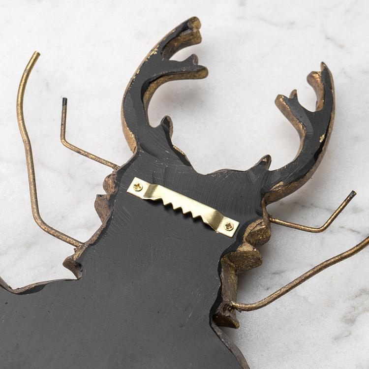 Настенное украшение с зеркалами Жук-олень Stag Beetle With Wings Wall Deco With Mirrors