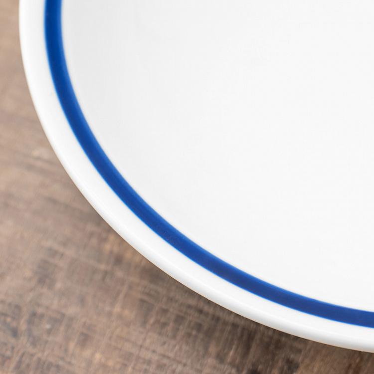 Тарелка-пиала для фруктов Синяя полоска Filo Blue Fruit Bowl