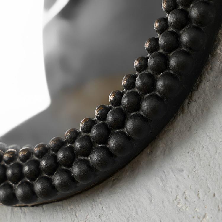 Выпуклое зеркало Чёрные бусины Black Beads Mini Convex Mirror