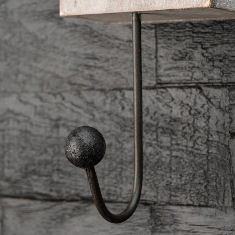 Крючок Скворечник с птичкой Hook Bird House Bleached Wood With Bird