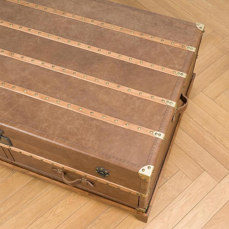 Журнальный стол-сундук Пилигрим, светлое основание Piligrim Coffee Table, Light Wood RM