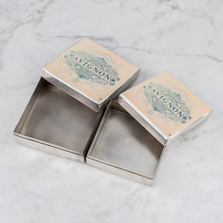 Набор из двух квадратных коробок Авиньон Set Of 2 Square Boxes Avignon