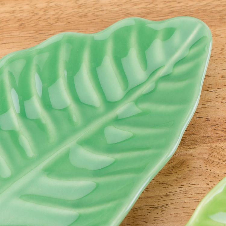 Набор из двух сервировочных блюд Пачи листья Set Of 2 Pachy Leaf Plates