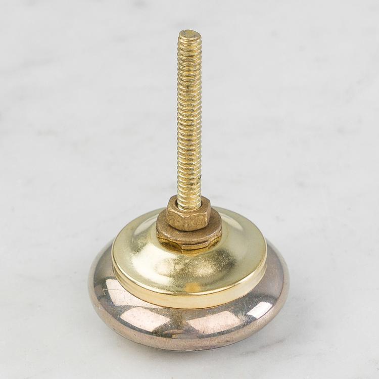 Керамическая мебельная ручка Мандала Mustard Gold Mandala Ceramic Knob