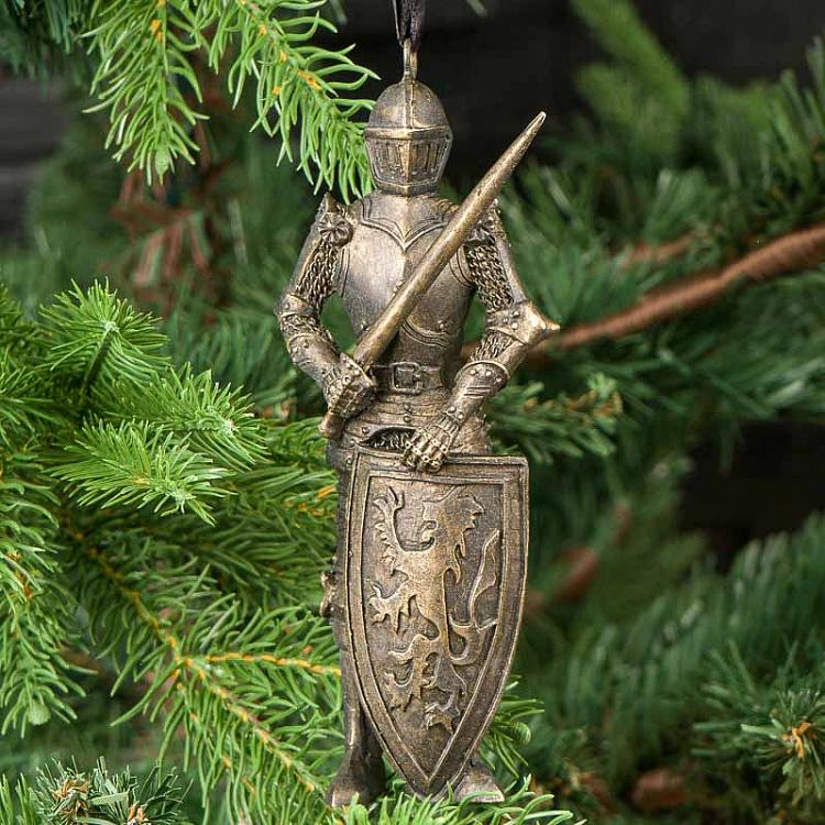 Ёлочная игрушка Золотой рыцарь Knight Gold 15 cm