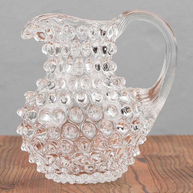Прозрачный кувшин Диамант, S Pitcher Hobnail Clear Small