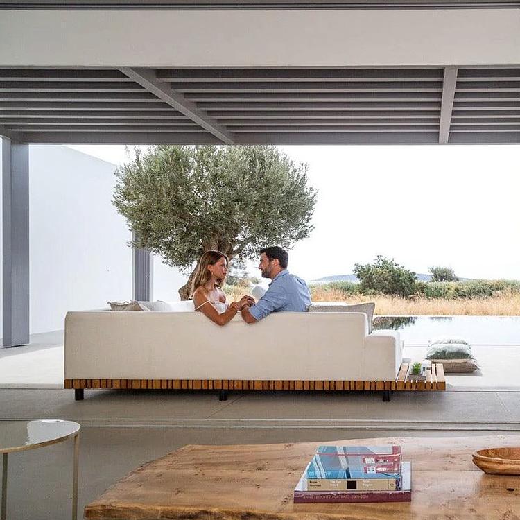 Садовый угловой диван Икона Icon Group, Golden Teak