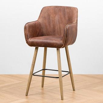 Coffee Barstool, Oak Brown