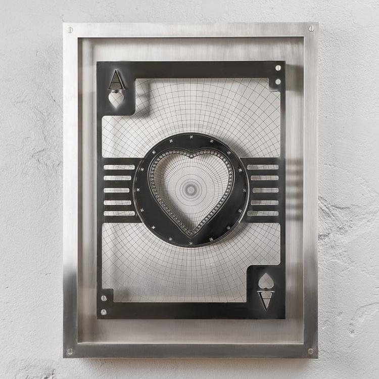 Арт-объект с подсветкой Туз Червей Hustle Ace Of Hearts