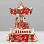 Музыкальная фигурка Music Motion Santa Sleigh Carousel 14,5 cm