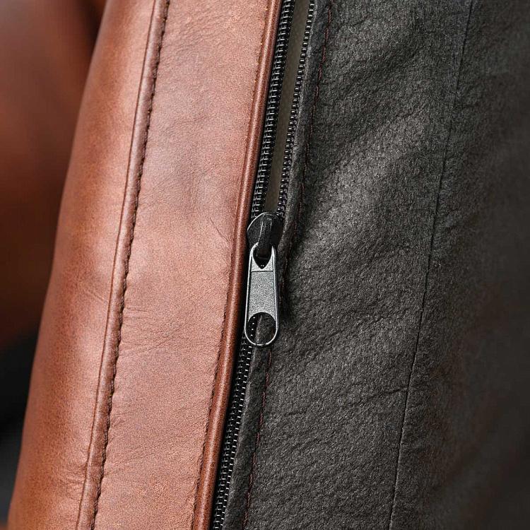 Кресло Линкольн, коричневые ножки Lincoln 1 Seater, Rustic Brown Ash PF