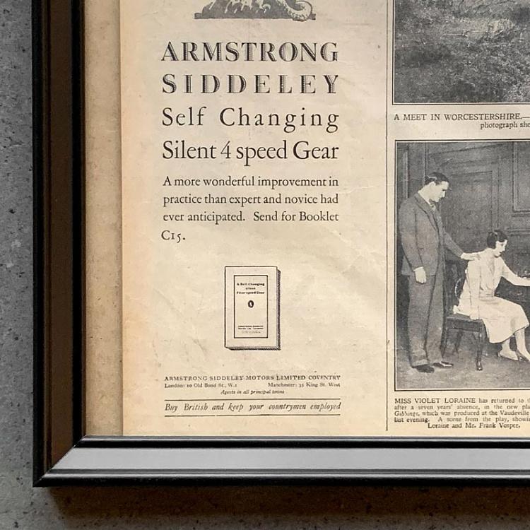 Винтажная газета в раме Таймс, 20 ноября 1928 Vintage Times, Nov 20, 1928