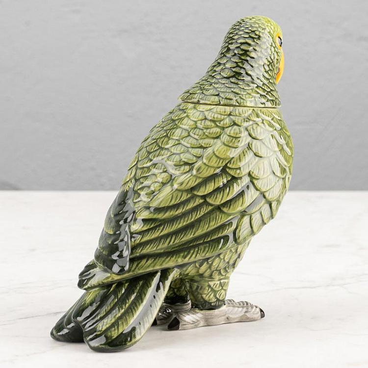 Керамическая шкатулка для украшений Попугай Ceramic Parrot Box